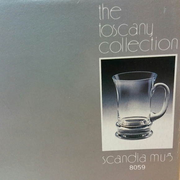 Vtg 70s Handblown Glass Mug Set - Picture 7 of 8